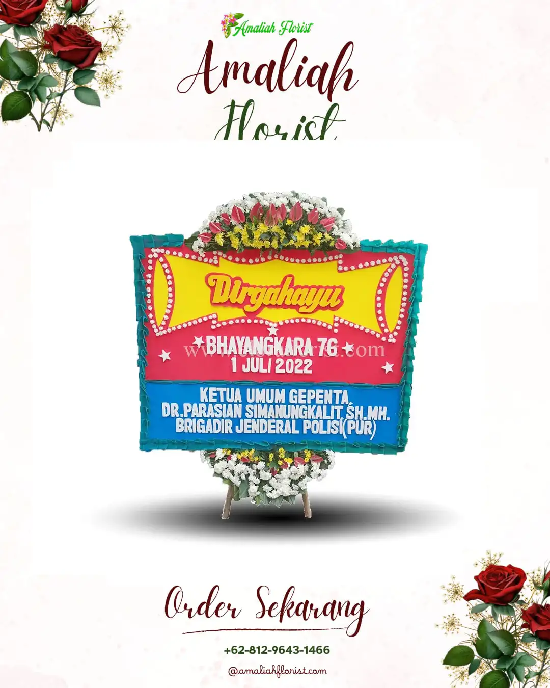 Papan Bunga HUT Ulang Tahun Srengat